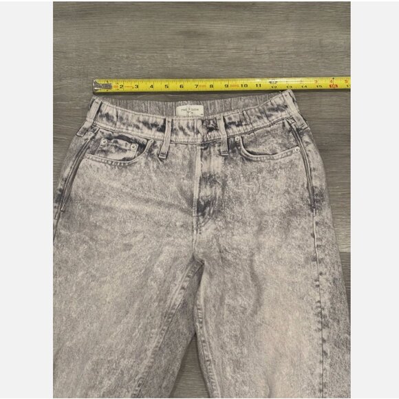 Rag & Bone Miramar Relaxed Jogger Icy Gray Sweatpant Printed Jeans Womens S - Picture 7 of 7